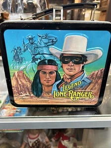 Aladdin 1980 The Legend Of The Lone Ranger Metal Lunch Box w/o Thermos - Picture 1 of 8