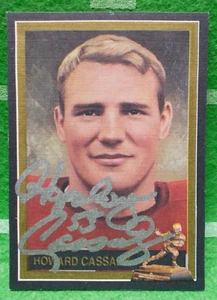 Howard "Hopalong" Cassady~ Autographed 1955 Heisman LINEN card Ohio State~PROOF~ - Picture 1 of 3
