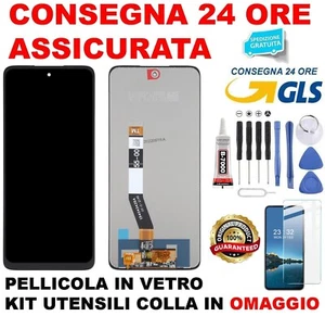 DISPLAY LCD MOTOROLA MOTO G32 XT2235 XT 2235 TOUCH SCREEN VETRO SCHERMO NERO - Zdjęcie 1 z 4