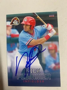 Nick Plummer  2018 Signed Peoria Chiefs Team Card IP Auto - Picture 1 of 1