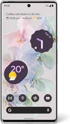 Google Pixel 6 Pro 5G 128 GB 12GB Cloudy White Smartphone - Image 1 of 4