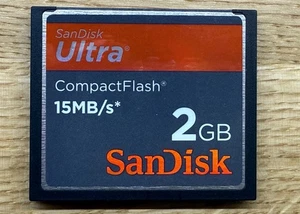 SanDisk Ultra 15mb/S CompactFlash CF Card 2GB Memory Card - Picture 1 of 2