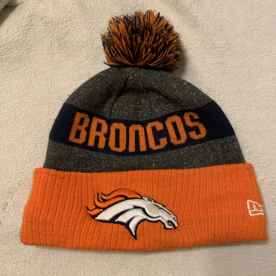 New Era Denver Broncos Winter Beanie Snow Ski Hat Cap Adult One Size - Image 1 of 4