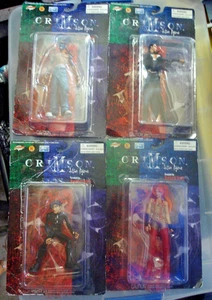 1999 CLIFFHANGER CRIMSON COMPLETE 4 FIGURE SET FLEX  SCARLET LISSETH ELDER NIB - Picture 1 of 1