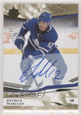2017 Ultimate Collection 2018-19 Upper Deck Update Gold /25 Patrick Marleau Auto - Image 1 of 2
