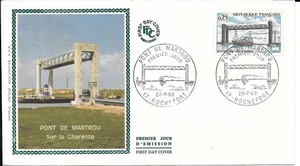 France 1968 FDC Pont De Martrou YT 1564 - Picture 1 of 1