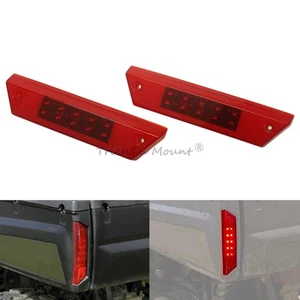 A Pair Red Rear LED Brake Tail Lights Cover For 650 Voyageur XC 155/RANGER 6x6 - Picture 1 of 24