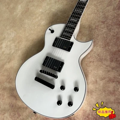 Custom Shop ESP White Solid Body Electric Guitar Mahogany Body EMG Pickups - Image 1 of 4