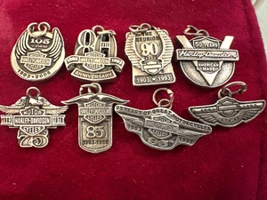 AUTHENTIC STERLING SILVER HARLEY DAVIDSON CHARM LOT - Picture 1 of 2