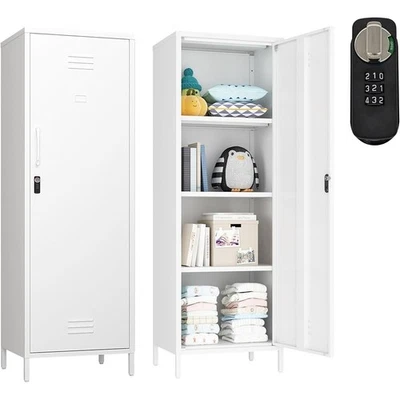 Металлический шкаф для хранения прочный органайзер простая сборка многоцелевое использование - Изображение 1 из 4