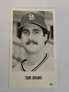 TOM BRUNO 1988 St. Louis Cardinals Team Issued Postcard Photocard - Picture 1 of 2