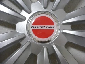 Burstner 2x Radaufkleber wohnmobil Aufkleber , 56mm, 3D Doming,Radnabenaufkleber - Bild 1 von 2