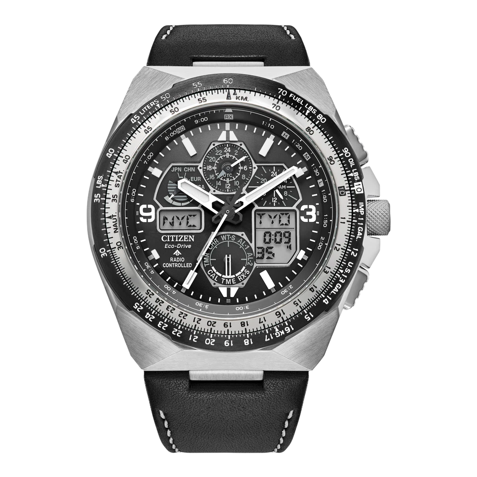 CITIZEN Armbanduhr JY8149-05E Herrenchronograph 46 mm Eco-Drive B-Ware - Bild 1 von 2
