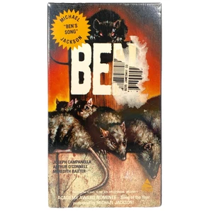 BEN (1989 Prism Horror VHS) New Sealed Watermarks, Michael Jackson, Willard Rats - Picture 1 of 8
