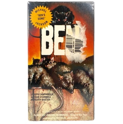 BEN (1989 Prism Horror VHS) New Sealed Watermarks, Michael Jackson, Willard Rats - Image 1 of 4