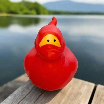 Ninja Red Rubber Duck - Image 1 of 4