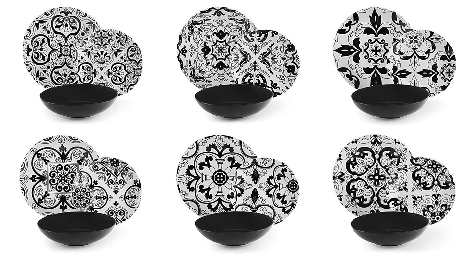 Piatti Excelsa Florence da 18 Pezzi, Porcellana e Ceramica Stoneware - Immagine 1 di 1