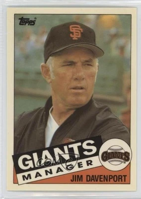 1985 Topps Traded Collector's Edition (Tiffany) Jim Davenport #27T - Image 1 of 2