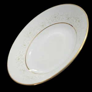 Noritake Dearest 2034 Dessert Bowls 5.5" Set of 4 Gold Trim Japan Fine China - Picture 1 of 6