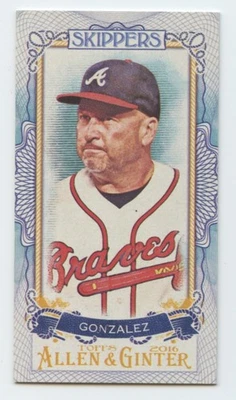 2016 TOPPS ALLEN & GINTER #S-20 FREDI GONZALEZ MINI SKIPPERS BRAVES CASE HIT SSP - Image 1 of 2
