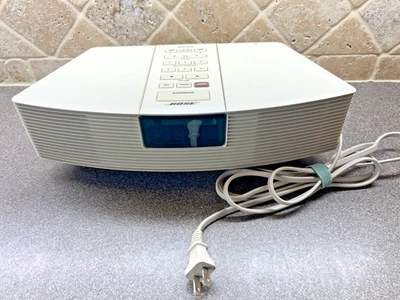 BOSE Wave Radio Model AWR1-1W AM/FM Clock W/Cord, LCD not working; POWERS ON! - Image 1 of 4