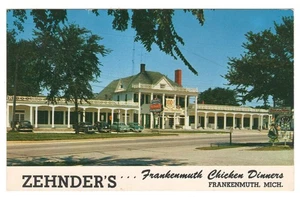 Vintage Zehnders Frankenmuth MI Historic Chicken Dinner Restaurant Postcard - Picture 1 of 2