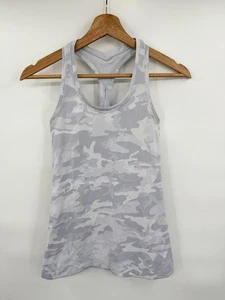 Lululemon Incognito Camo Cool Racerback Active Running Allenamento Luxtreme Tank 4 - Foto 1 di 6
