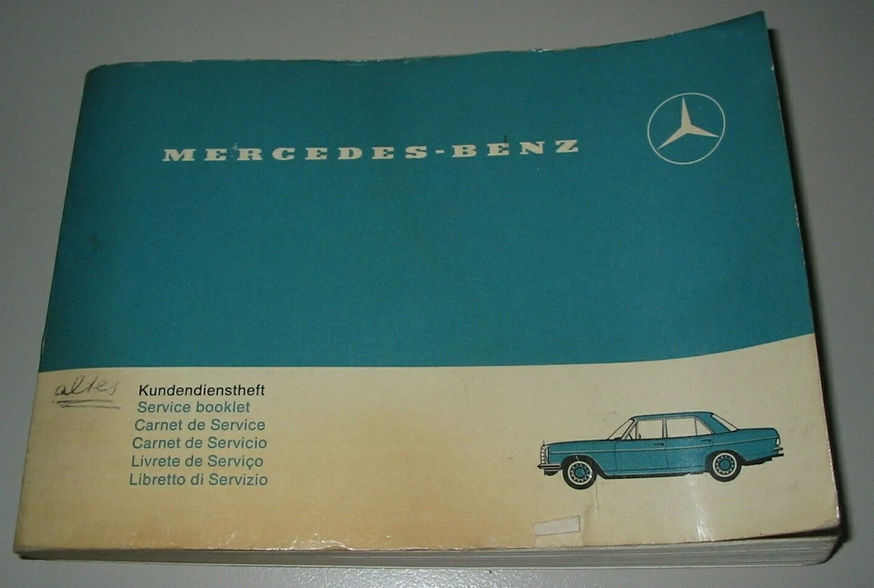 Kundendienstheft Wartungsheft Mercedes 250 C /8 Coupe Coupé Februar 1971! Foto 1 de 1