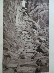 1925 MOUNT SINAI Confession Steps Biblical Moses Path EGYPT Photogravure Print - Picture 1 of 2