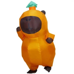 Brown Capybara Inflatable Costume Adult Funny Halloween Cosplay Xmas Party Suit - Picture 1 of 8