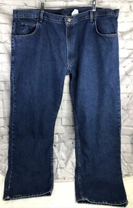 Key Jeans Men 46x32 Denim Straight Leg Work Outdoors Blue Cotton Chore - Picture 1 of 8