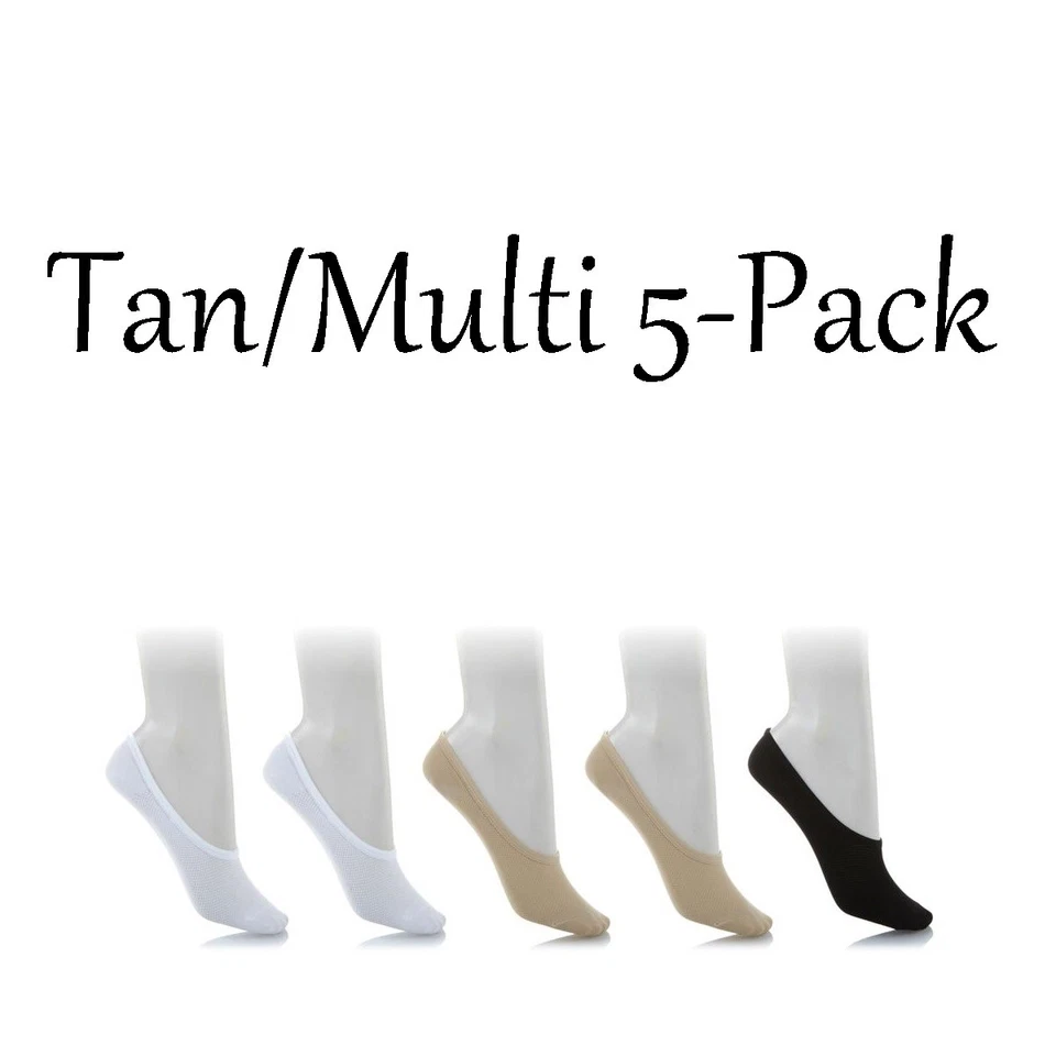 Curations Caravan Mesh Footie Liner 5-pack - Tan/Multi 495745A-J 13.90 - Image 1 of 1