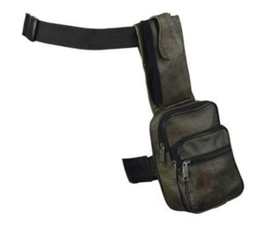 Borsa per cosce moto in pelle Premier tasca per pistola multiscomparto tracolla per cosce - Foto 1 di 13