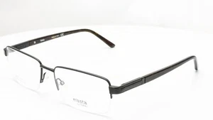 Safilo Elasta E3120 003 Black Havana Rectangle Half Rim Unisex Eyeglasses - Picture 1 of 7