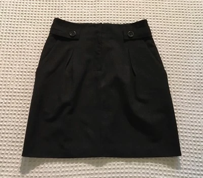 Falda ROBERT RODRIGUEZ Cinturón Línea A con Bolsillos $295 Gris Carbón 6 Foto 1 de 4