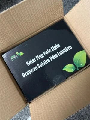 ^ Nature Power 40 Lumen Solar Flagpole Light Model #22015