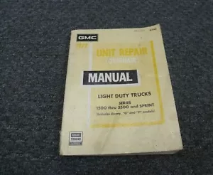 1977 GMC C1500 K1500 Truck Engine Transmission Overhaul Service Repair Manual - Picture 1 of 1
