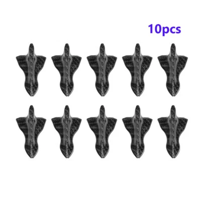 10PCS Roof Shark Fin Carbon Fiber Diffuser Spoiler Wing for Car Windscreen Roof - Image 1 of 4