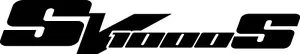 SV 1000 S decalcomanie grafiche moto nere x 2 pezzi altri colori disponibili - Foto 1 di 3
