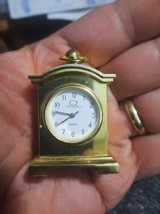 Great Minature Charles Delon Quartz  Clock 2" x 1 1/2" - Picture 1 of 8