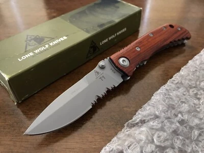 Винтажный складной нож Lone Wolf T1 дизайн William W Harsey лезвие CPM-S30V сделано в США - Изображение 1 из 4