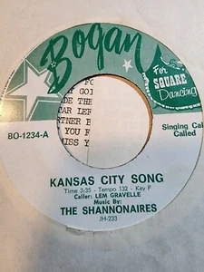 THE SHANNONAIRES : Kansas City Song/ BOGAN VG+ F268 - Picture 1 of 1