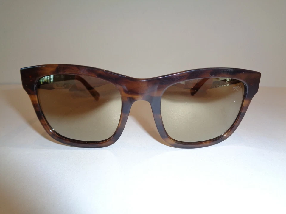 Kenneth Cole Kc7201 Brown Horn Smoke Mirror Sunglasses Womens Eyewear