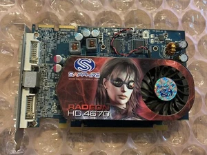 Sapphire Radeon HD4670 1G DDR3 PCIe DUAL DVI - I/TVO Video Card - Picture 1 of 5