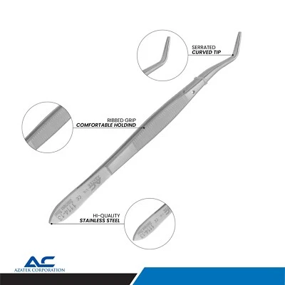 Azatek London Meriam Tweezers Dental Surgical Diagnostic Forceps Veterinary