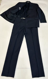 Salvatore Ferragamo Blazer Suit 2-Piece Set Men's 54 Blue Double-Breasted Formal - Picture 1 of 24