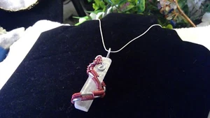 Rare Stones BY Josh sterling silver necklace and pendant selenite - Picture 1 of 8