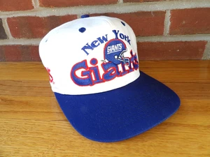 DE COLECCIÓN AÑOS 90 #1 ROPA NFL NEW YORK GIANTS SOMBRERO SNAPBACK BLANCO TALLA ÚNICA CANADÁ - Imagen 1 de 6
