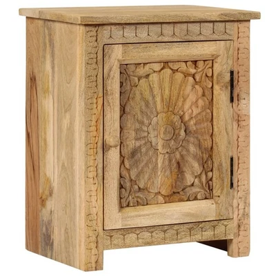 Legno Massello di Mango Comodino 40x30x50 cm Armadietto Cassettiera vidaXL - Immagine 1 di 4