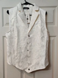 VatPave Herren weiße Suite Weste Größe Small - Bild 1 von 3